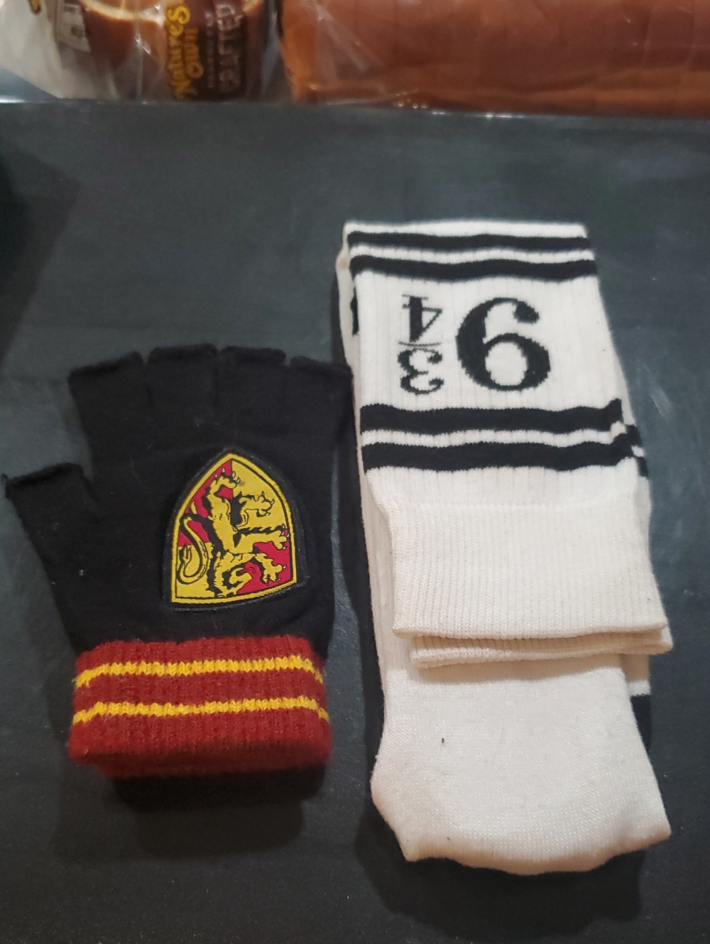 Harry Potter Fingerless Gloves And Thigh High Socks